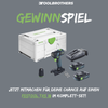 Gewinnspiel: Festool TXS 18 im Komplett-Set (inkl. Akkus + Ladegerät)