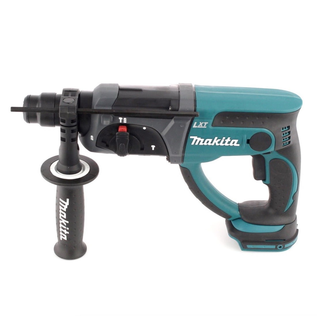 Makita DHR 202 Z 18 V Li-Ion akumulatorowy młot udarowo-obrotowy solo z SDS Plus + D-42444 SDS-Plus zestaw wierteł i dłut 17 szt. w walizce aluminiowej