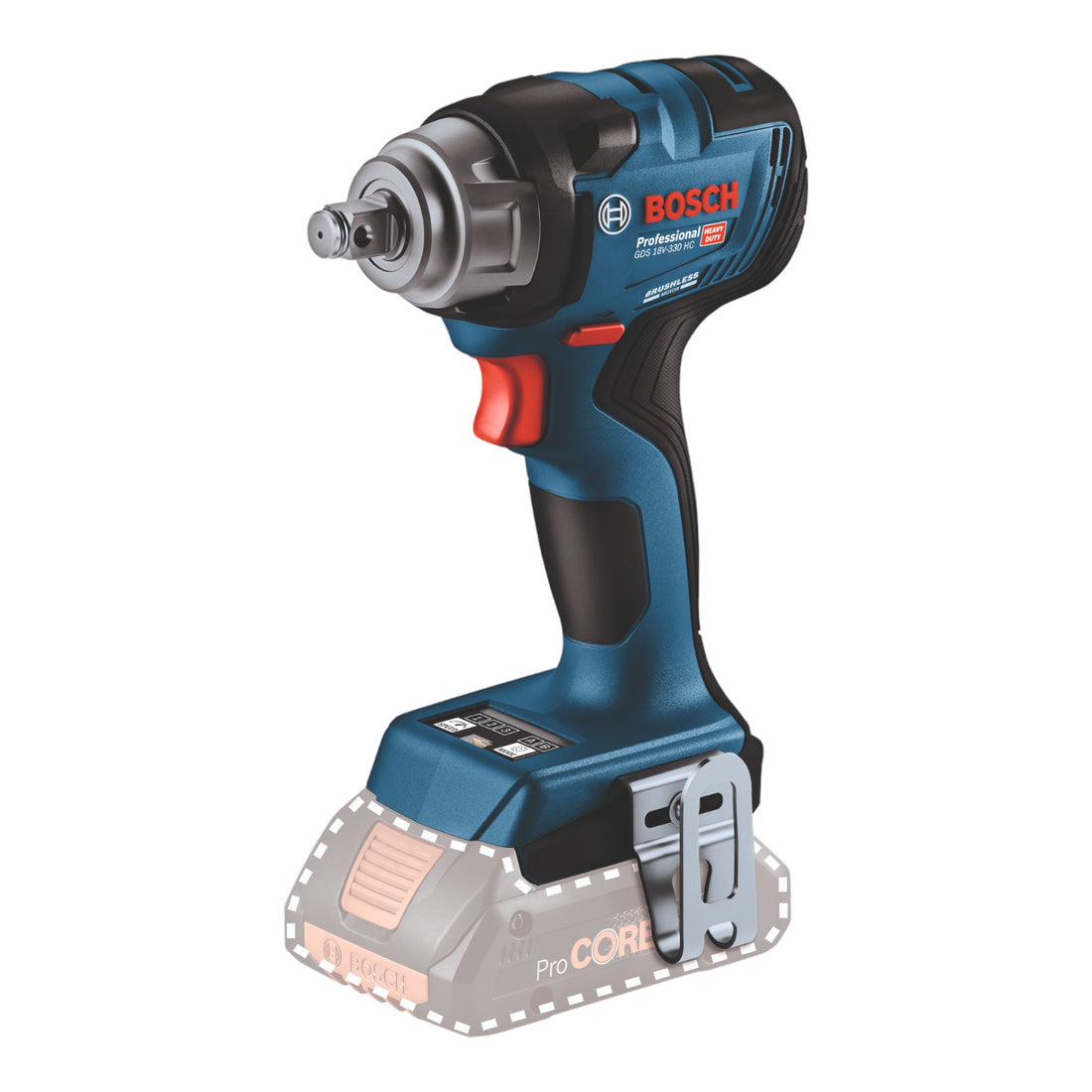 Akumulatorowy klucz udarowy Bosch GDS 18 V HC 330 Nm ( 06019L5003 ) + L-Boxx + 2x akumulator 5,0 Ah + ładowarka