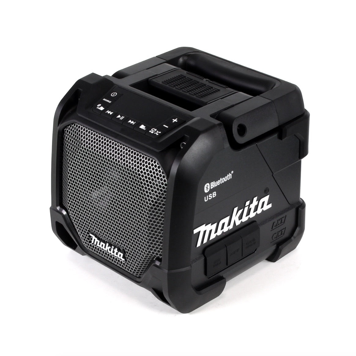 Makita DMR 202 B Akku Lautsprecher 12 - 18 V AUX Bluetooth schwarz Solo - ohne Akku, ohne Ladegerät