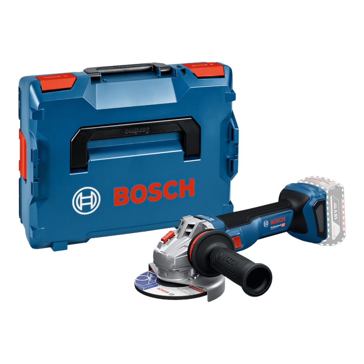 Bosch GWS 18V-11 S Profesjonalna akumulatorowa szlifierka kątowa 18 V 125 mm ( 06019N4001 ) Bezszczotkowa + L-Boxx - bez akumulatora, bez ładowarki
