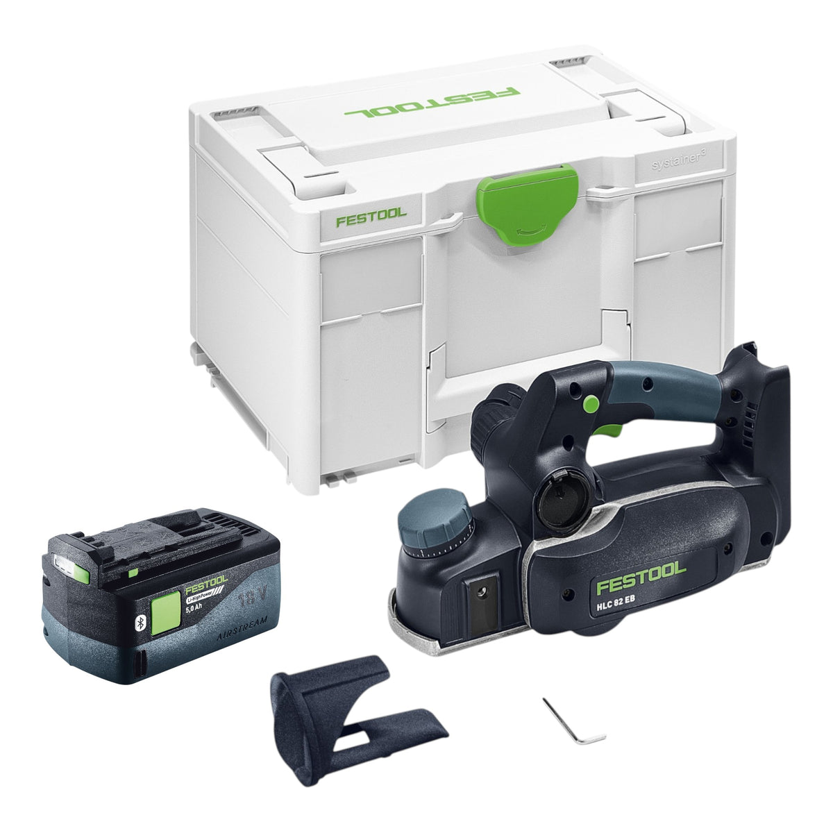 Festool HLC 82 EB-Basic strug akumulatorowy 18 V 82 mm bezszczotkowy + 1x akumulator 5,0 Ah + Systainer - bez ładowarki