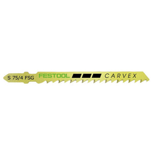 Festool S 75/4 FSG/40 WOOD Universal Stichsägeblatt 75 mm 40 Stk. ( 2x 204317 ) geschränkte Zähne, konisch geschliffen, HCS Stahl
