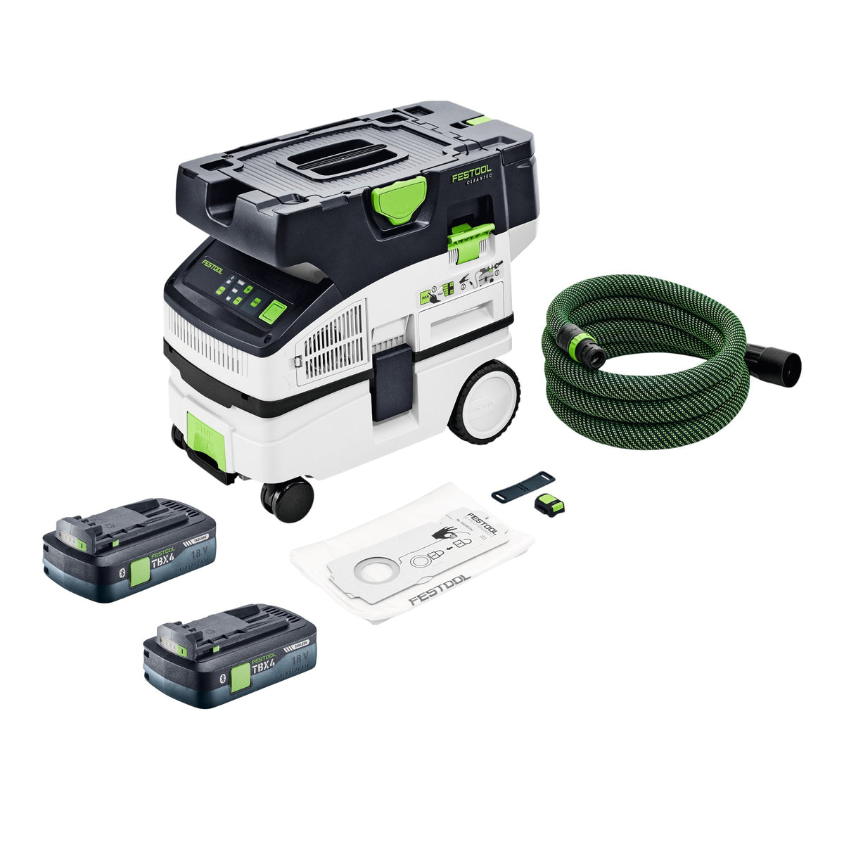 Festool CTLC MINI I-Basic akumulatorowy odkurzacz mobilny 36 V ( 2x 18 V ) klasa pyłu L + 2x akumulator 4,0 Ah - bez ładowarki