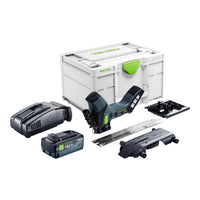 Festool ISC 240 EB Basic Akku Daemmstoffsaege 18 V 240 mm 1x Akku 8 0 Ah Schnellladegeraet Systainer 0 - toolbrothers