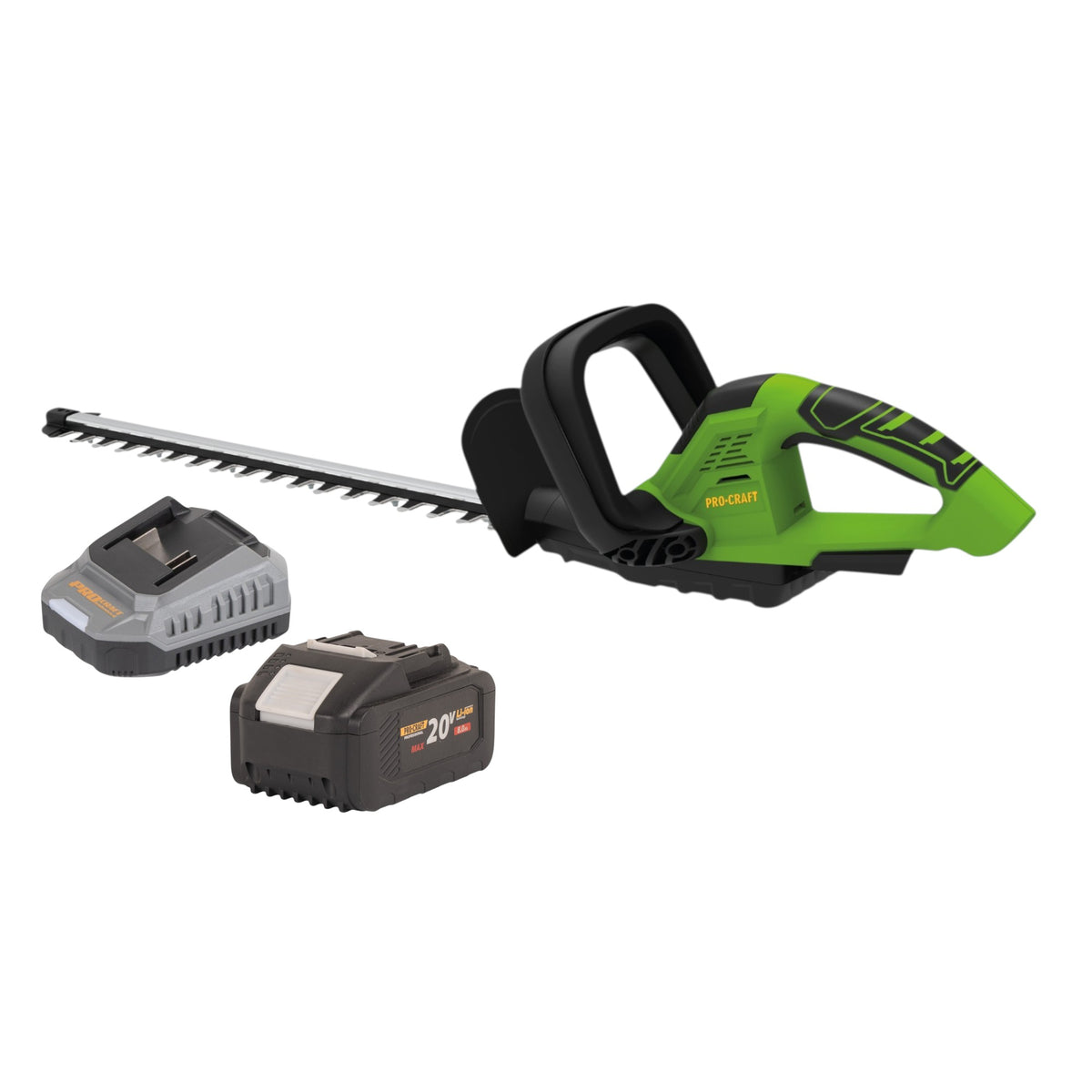 Nożyce do żywopłotu Procraft PZA24bb 20 V 510 mm bezszczotkowe + 1x akumulator 8,0 Ah + ładowarka