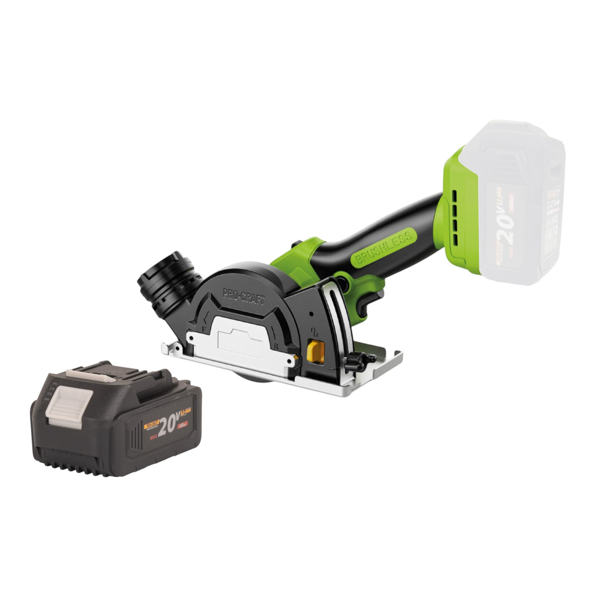 Procraft PCA16-BB Mini akumulatorowa piła uniwersalna 20 V 85 mm bezszczotkowa + 1x akumulator 4,0 Ah – bez ładowarki