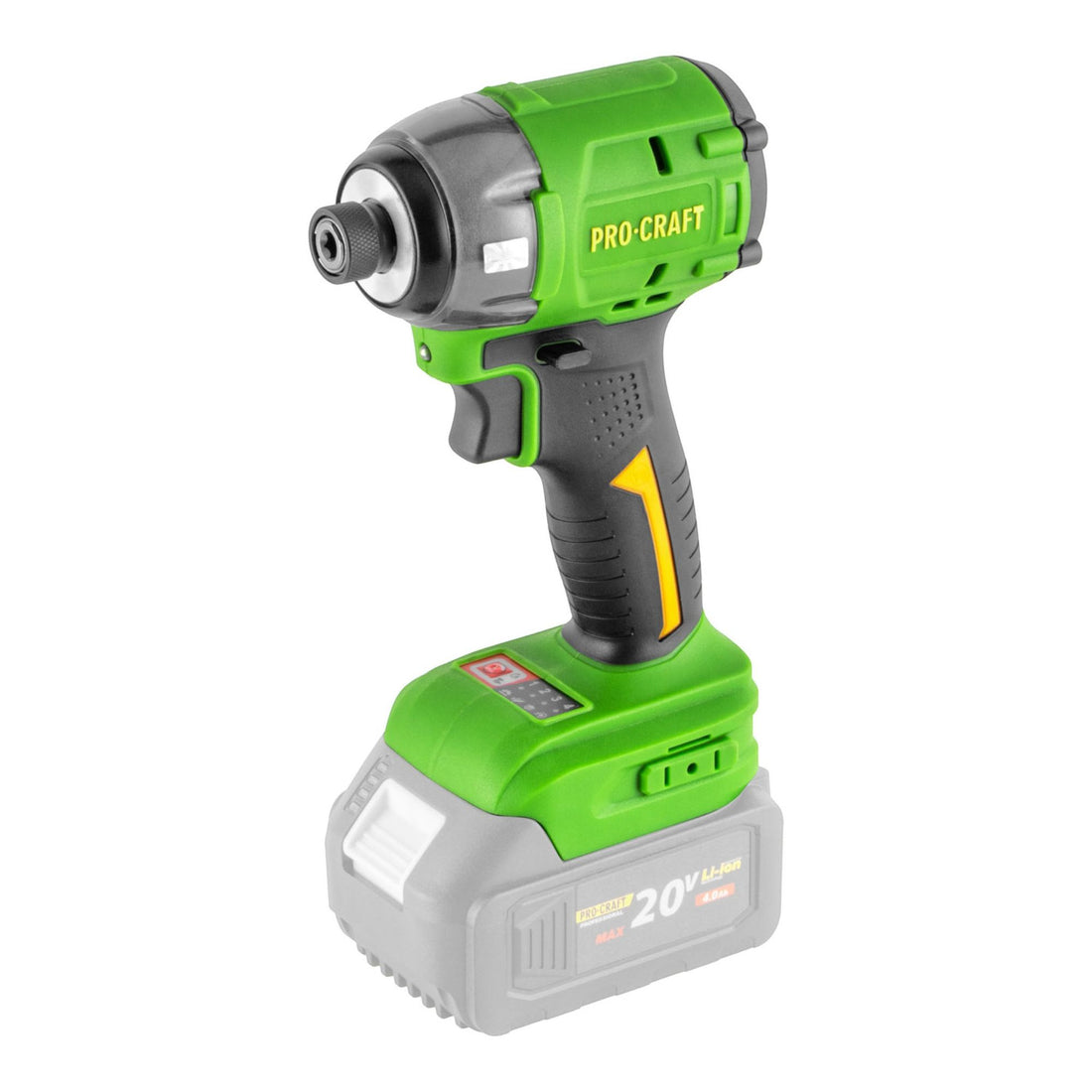 Wkrętarka udarowa akumulatorowa Procraft PS22bb 20 V 230 Nm 1/4" bezszczotkowa Solo – bez akumulatora, bez ładowarki