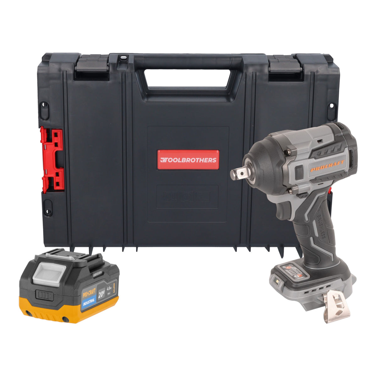 Procraft Industrial IW550Abb Akumulatorowy klucz udarowy 20 V 550 Nm 1/2" Solo - bez akumulatora, bez ładowarki
