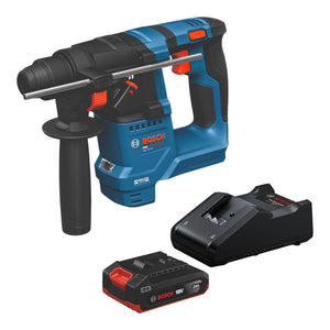 Bosch GBH 18V-18 Professional – wiertarko-udarnik akumulatorowy 18 V, 1,5 J, SDS plus, bezszczotkowy + 1x akumulator 2,0 Ah + ładowarka