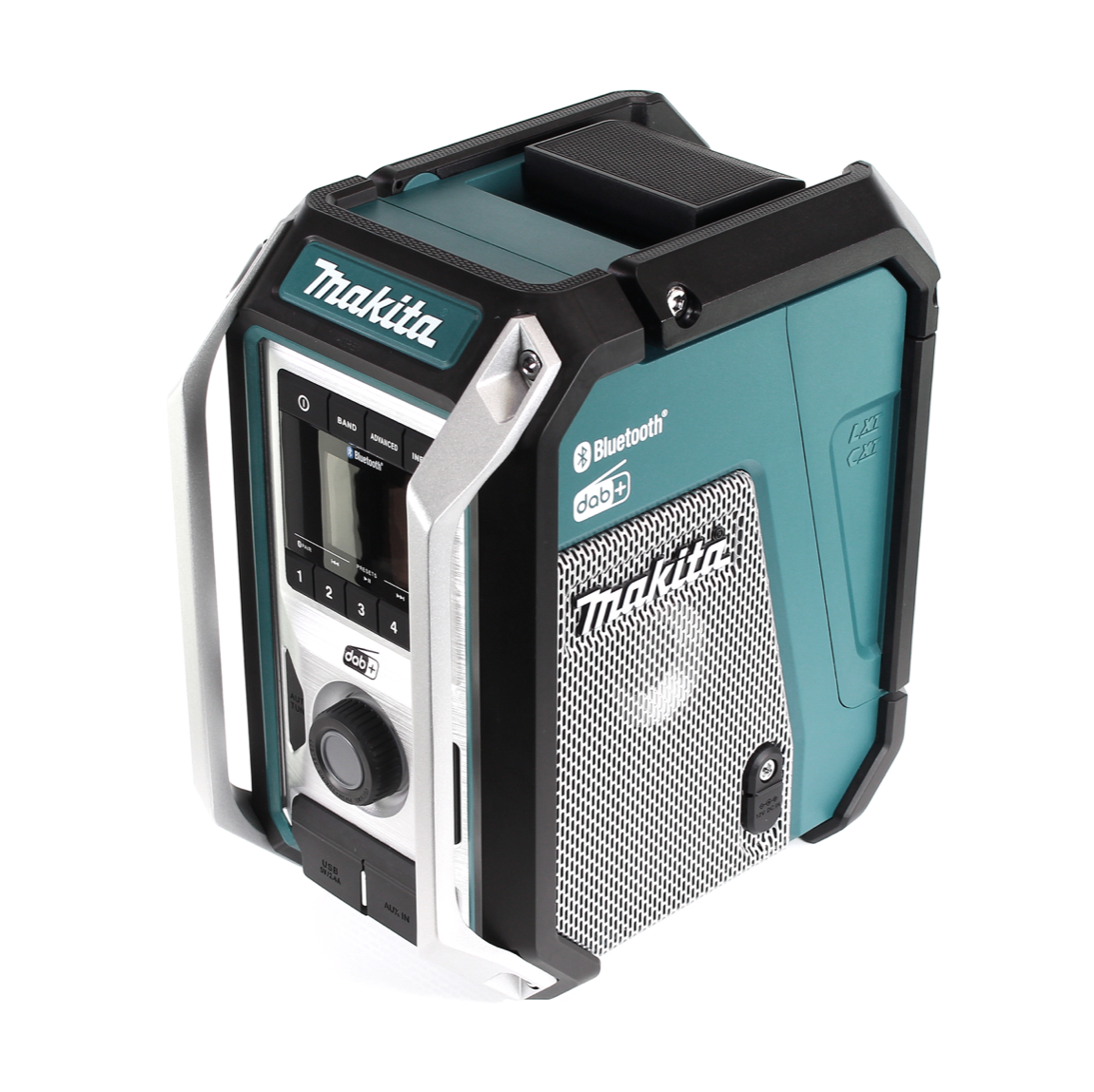 Makita DMR 115 – akumulatorowe radio budowlane 12–18 V, FM, DAB+, AUX, Bluetooth, Solo – bez akumulatora, bez ładowarki