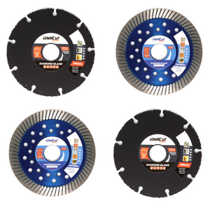 WellCut Diamant Trennscheiben Set 115x22,2mm mit 2x Special ( 334 - 115 / 22 ) + 2x Universal turbo ( 888 - 115 / 22 )