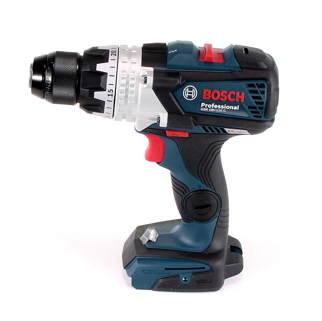Bosch GSR 18V-110 C Profesjonalna akumulatorowa wiertarko-wkrętarka 18 V 110 Nm Brushless Solo ( 06019G0108 ) - bez akumulatora, bez ładowarki