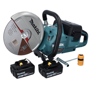Szlifierka kątowa akumulatorowa Makita DCE 090 G2X1 36 V (2x 18 V) 230 mm bezszczotkowa + 2x akumulator 6,0 Ah – bez ładowarki