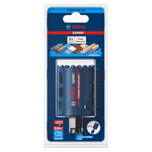 Bosch EXPERT Piła do otworów w twardych materiałach 51 x 60 mm z węglików spiekanych ( 2608900427 ) Uniwersalna - Następca 2608594171