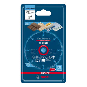Bosch EXPERT Carbide Multi Wheel Trennscheibe 76 x 10 mm 1 Stk. ( 2608901196 ) Carbide Technology