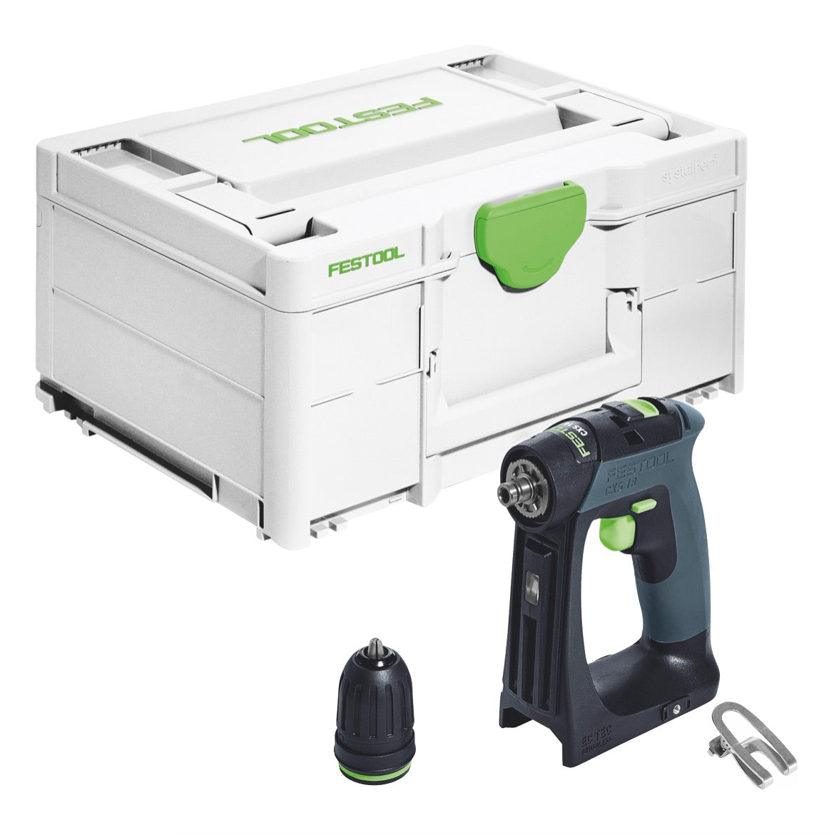 Festool CXS 18-Basic akumulatorowa wiertarko-wkrętarka 18 V 40 Nm bezszczotkowa ( 576882 ) + systainer - bez akumulatora, bez ładowarki