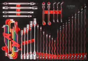 KS TOOLS Schraubenschlüssel-Satz in Schaumstoffeinlage, 49-tlg ( 811.0049 )