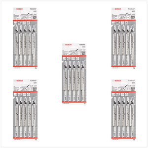 Bosch T 345 XF Stichsägeblätter Progressor for Wood and Metal 25 Stk. 132 mm ( 2608634994 )
