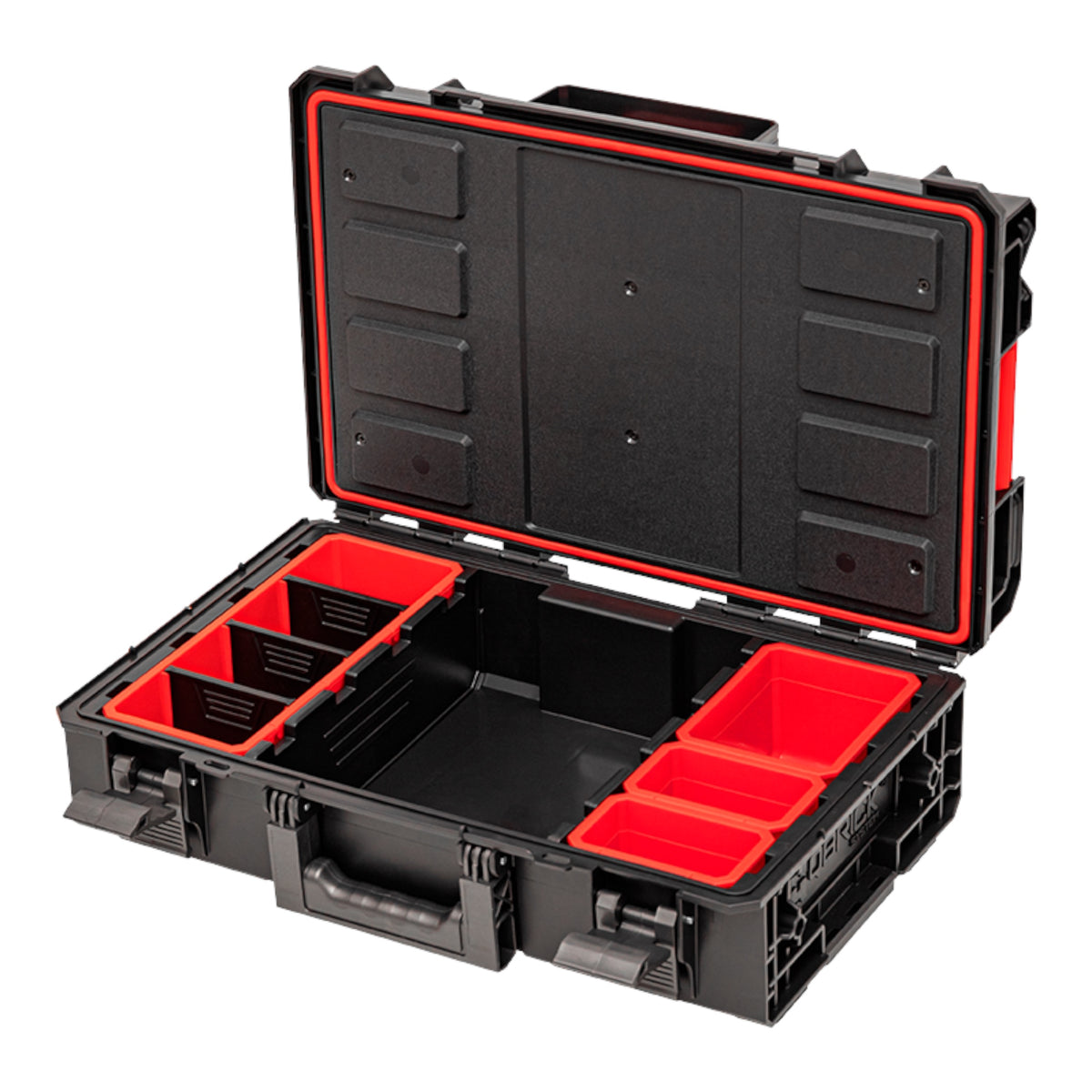 Toolbrothers RHINO XXL walizka narzędziowa ECO Comfort+ wysokość M 15,4 l IP66 z wyjmowanymi przegrodami + pudełka