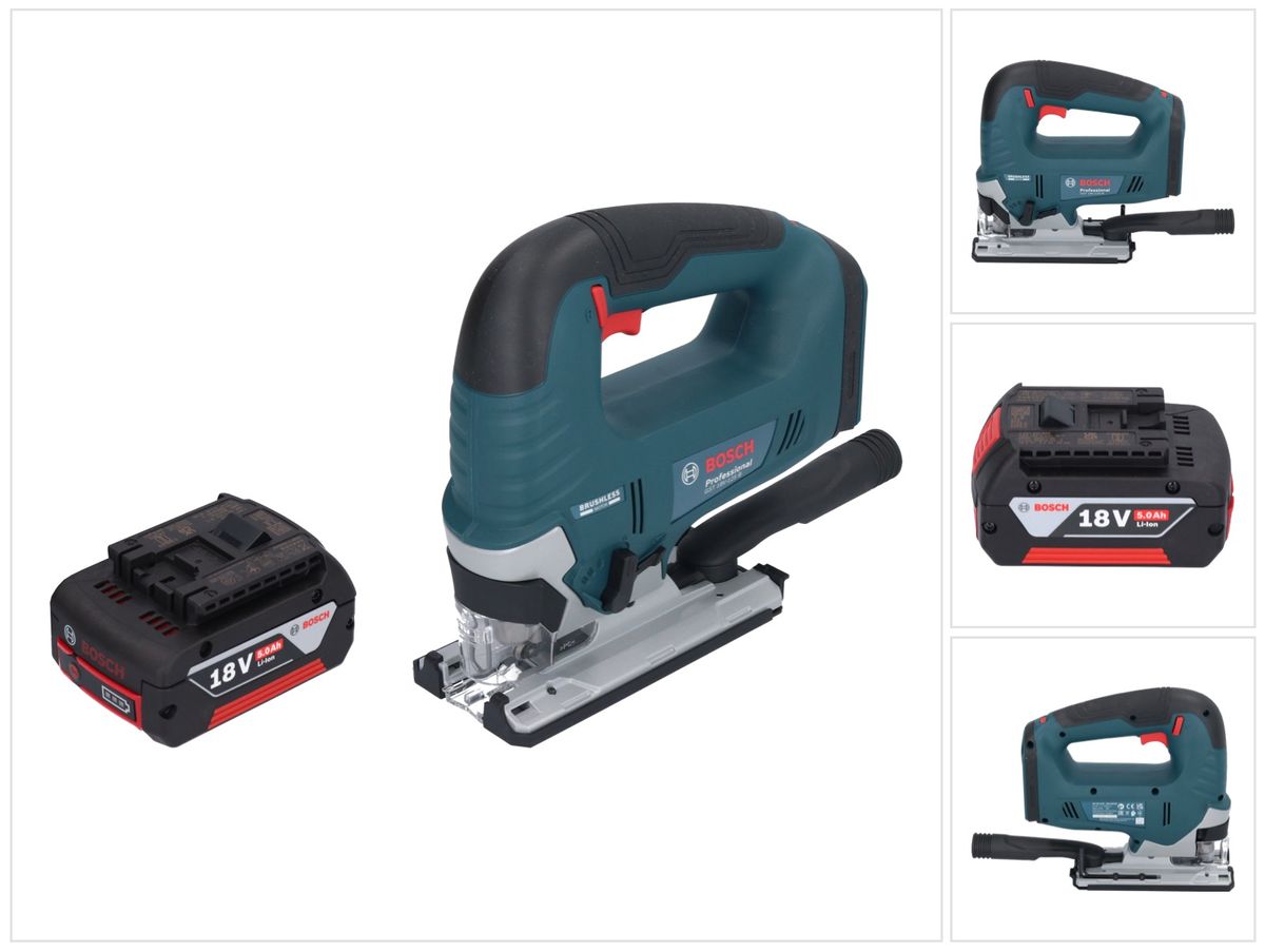 Wyrzynarka akumulatorowa Bosch GST 18V-125 B Professional 18 V 125 mm bezszczotkowa + 1x akumulator 5,0 Ah - bez ładowarki