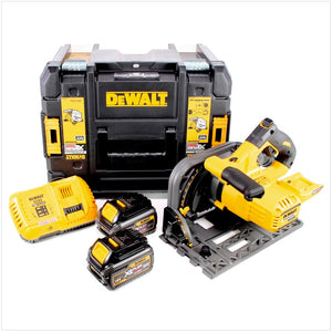 Piła zagłębna akumulatorowa DeWalt DCS 520 T2 54 V Flexvolt 165 mm + 2x akumulator 6,0 Ah + ładowarka + T-STAK