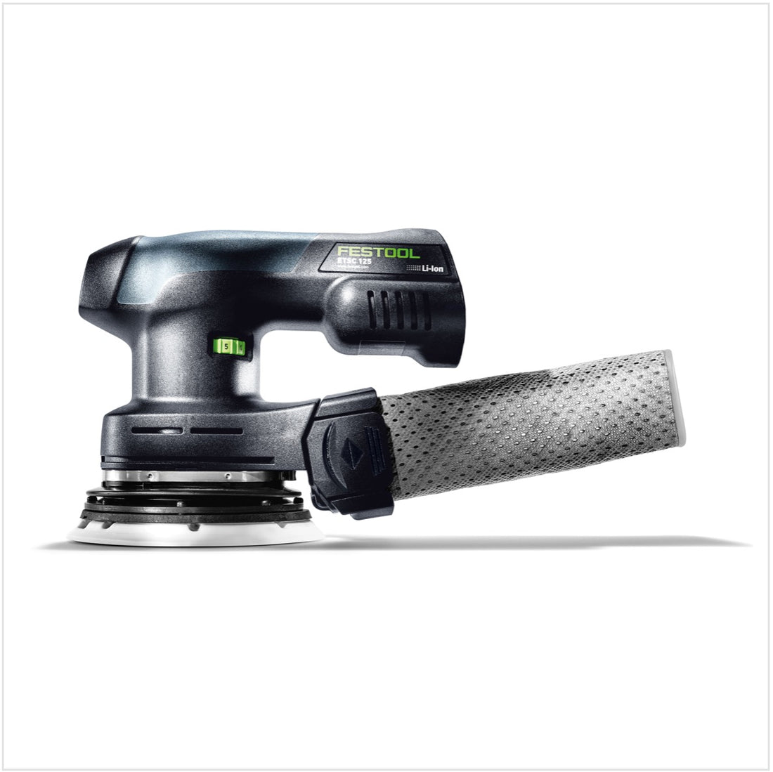 Festool ETSC 125 akumulatorowa szlifierka oscylacyjna bezszczotkowa 18V 125mm + 1x zasilacz sieciowy ACA 220-240/18V Ergo + Systainer