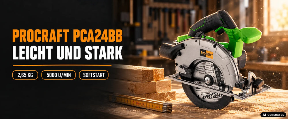Procraft PCA24bb Akumulatorowa piła ręczna 20 V 165 mm Brushless Solo – bez akumulatora, bez ładowarki