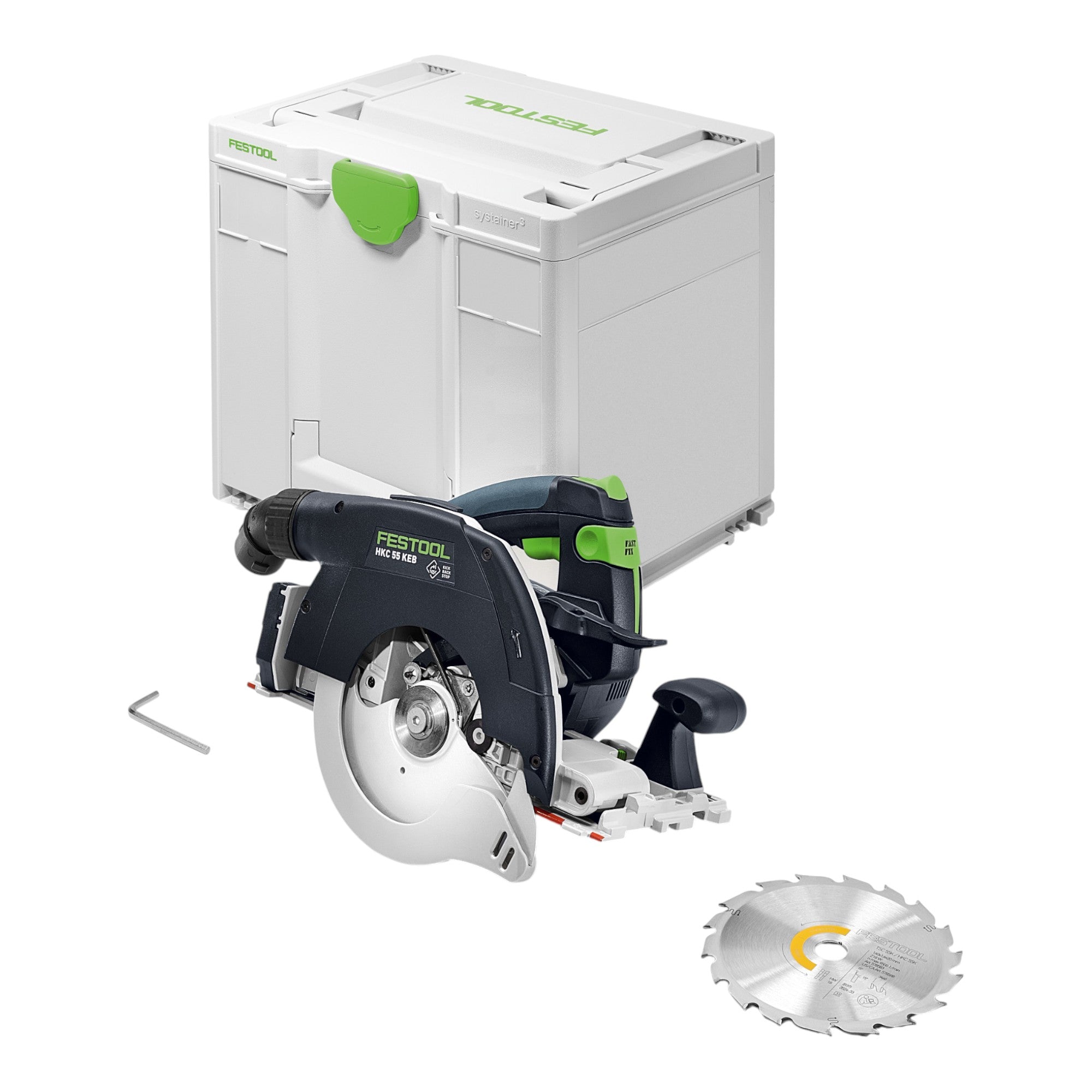 Festool HKC 55 KEB-Basic Akku Handkreissäge 18 V 160 mm Brushless ( 578302 ) + Systainer - ohne Akku, ohne Ladegerät
