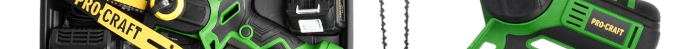 Procraft PKA32Li Akku Kettensäge 20 V 203 mm Brushless + 1x Akku 4,0 Ah + Ladegerät + Koffer