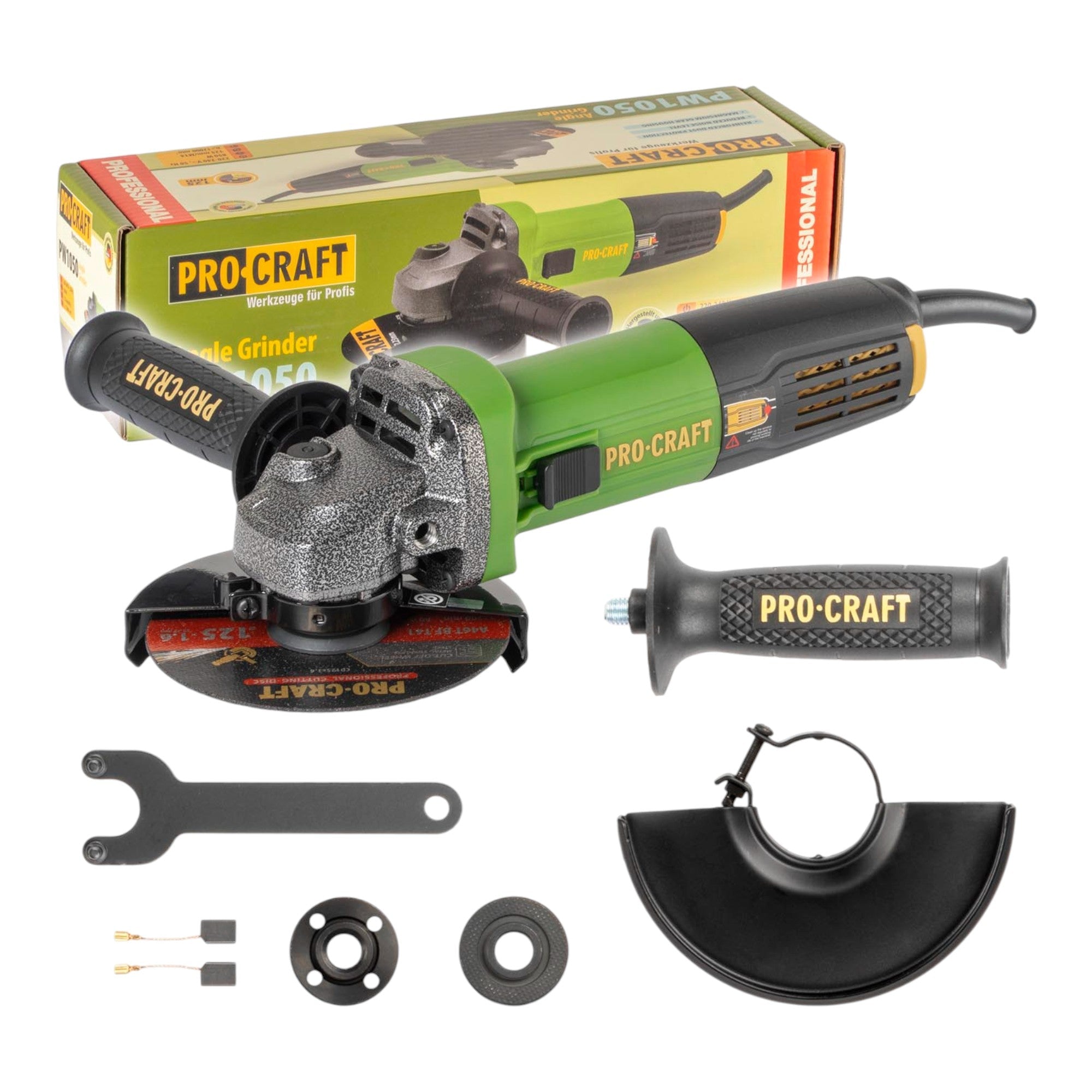 Procraft PW1050 Winkelschleifer 850 Watt 125 mm