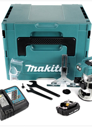 Makita DRT 50 RA1J Akku Multifunktionsfräse 18 V Brushless +1x Akku 2,0 Ah + Ladegerät + Makpac - Toolbrothers