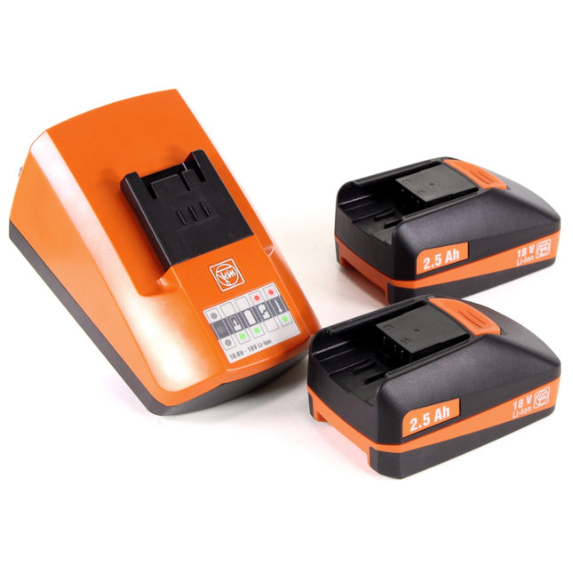 FEIN Starter Set ALG 50 Universal Schnell Ladegerät + 2 x 2,5 Ah Akku ( 92604300040 ) - Toolbrothers