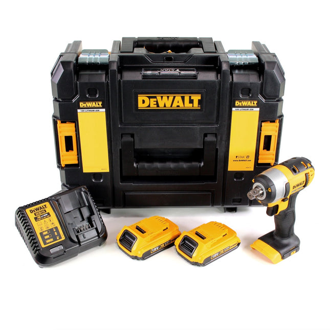 DeWalt DCF 880 D2 Akku Schlagschrauber 18V 203 Nm + 2x Akkus 2,0Ah + Schnellladegerät im TSTAK II - Toolbrothers