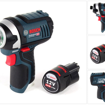 Bosch GDR 12V-105 Akku Drehschlagschrauber 12V 105Nm 1/4" + 1x 3,0 Ah Akku - ohne Ladegerät - Toolbrothers