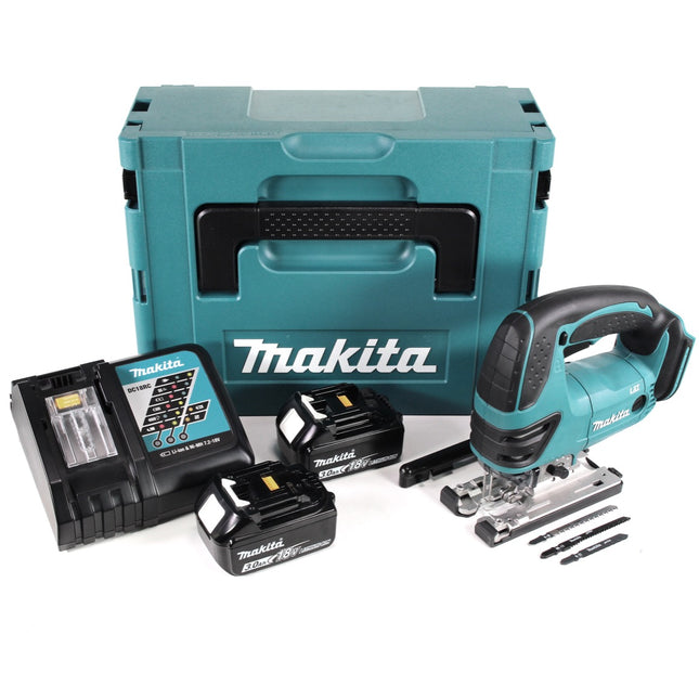 Makita DJV 180 RFJ Akku Stichsäge 18 V + 2x Akku 3,0Ah + Ladegerät + Makpac - Toolbrothers