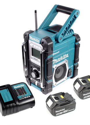 Makita DMR 106 RT Akku Baustellen Radio 7,2-18V + 2x Akku 5,0Ah + Ladegerät - Toolbrothers