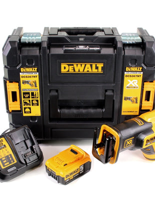 DeWalt DCS 367 P1 Akku Säbelsäge 18V Brushless + 1x Akku 5,0Ah + Ladegerät + TSTAK - Toolbrothers