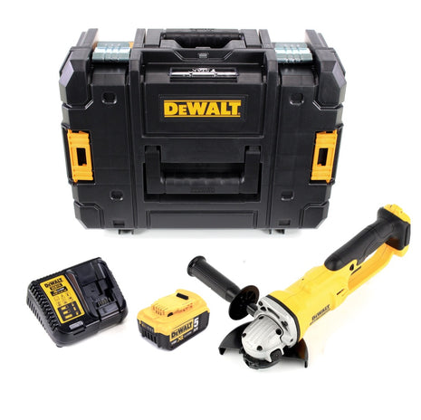 DeWalt DCG 412 P1 Akku Winkelschleifer 18V 125mm + 1x Akku 5,0Ah + Ladegerät + TSTAK - Toolbrothers