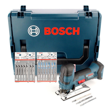 Bosch GST 18 V-LI S Akku Stichsäge 18V Solo + L-Boxx + 20x Stichsägeblätter Holz/Metall - ohne Akku, ohne Ladegerät - Toolbrothers