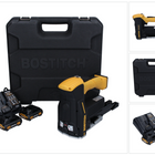 Bostitch DSA-3522-E Akku Kartonverschlusshefter Karton Tacker 12 V + 2x Akku 2,0 Ah + Ladegerät + Koffer - Toolbrothers