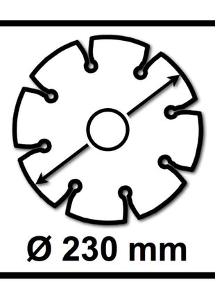 WellCut Diamond Blade Diamant Trennscheibe 230 x 25,4 mm  ( 555 230 / 25 ) - Toolbrothers