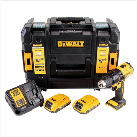 DeWalt DCD 777 D2 Akku Bohrschrauber 18V 65Nm + 2x Akkus 2,0Ah + Ladegerät - im TSTAK II Werkzeugkoffer - Toolbrothers