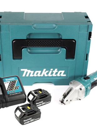 Makita DJS 101 RFJ Akku Blechschere 18V + 2x Akku 3,0Ah + Ladegerät + Makpac - Toolbrothers