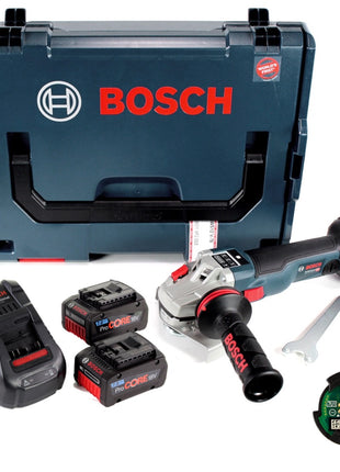 Bosch GWS 18 V-125 SC Professional 125 mm Akku Winkelschleifer in L-Boxx mit GCY 30-4 Connectivity Modul + 2x GBA 7,0 Ah ProCORE Akku + GAL 1880 Ladegerät - Toolbrothers