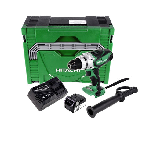 Hitachi DS 18 DSDL 18 V Akku Bohrschrauber im Koffer + 1x Hitachi BSL 1860 18 V 6,0 Ah / 6000 mAh Li-Ion Akku + Hitachi UC 18YFSL Akku Ladegerät - Toolbrothers