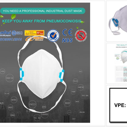 VIC Feinstaubmaske VIC822 ( 1 Stück ) 3-Schicht FFP2 gefaltet - Toolbrothers