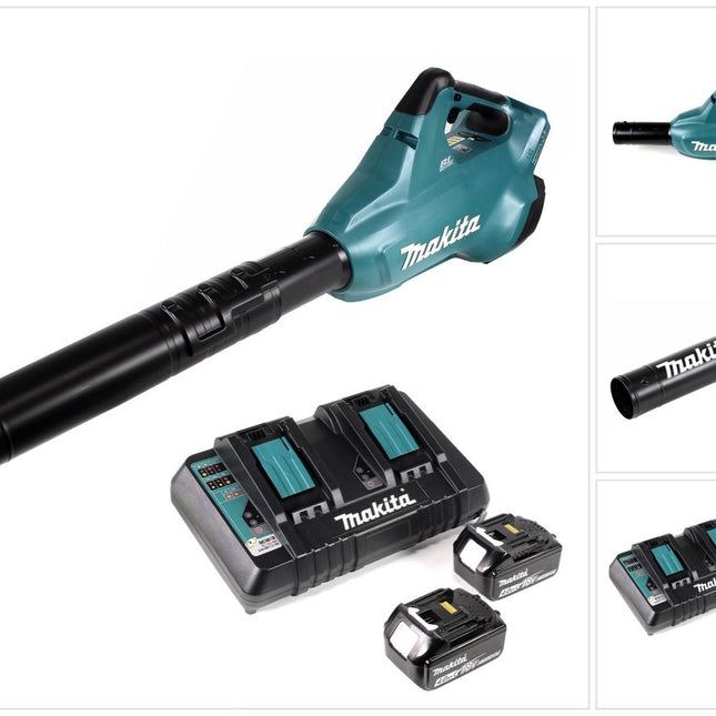 Makita DUB 362 PM Akku Laubbläser 36V + 2x Akkus 4,0 Ah + Doppellladegerät - Toolbrothers