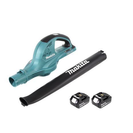 Makita DUB 361 2x 18 V / 36 V Akku Laubbläser Gebläse + 2x Makita BL 1860 6 Ah / 6000 mAh Akku - Toolbrothers