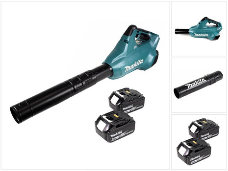 Makita DUB 362 2x18 Volt Akku Laubbläser Akku-Gebläse + 2x 6 Ah Akku - ohne Ladegerät - Toolbrothers